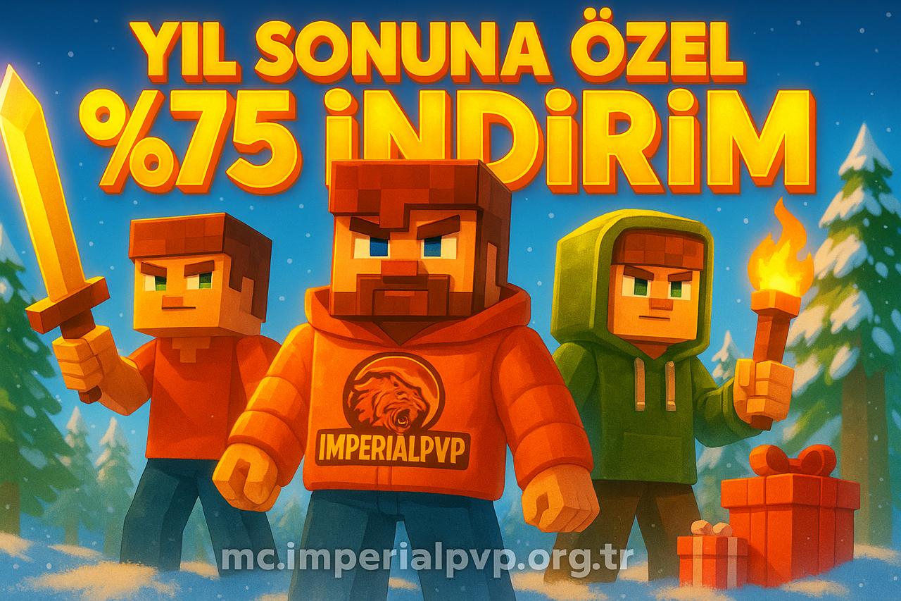 YIL SONUNA ÖZEL %75 İNDİRİM BAŞLADI!